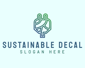 Eco Power Plug  logo design