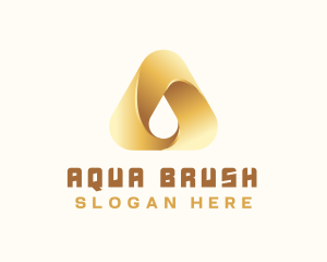 Gradient Water Drop logo design