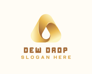 Gradient Water Drop logo design