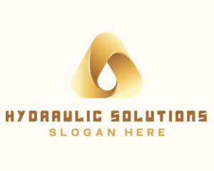 Gradient Water Drop logo design