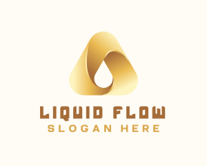 Gradient Water Drop logo design