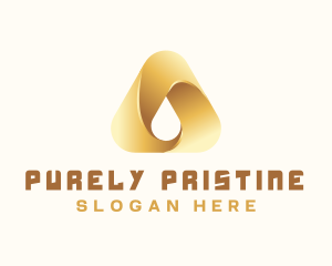 Gradient Water Drop logo design