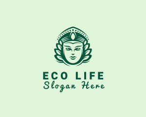 Nature Woman Face logo design