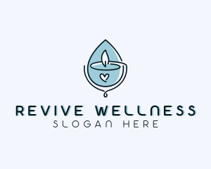 Wellness Candle Decoration logo design