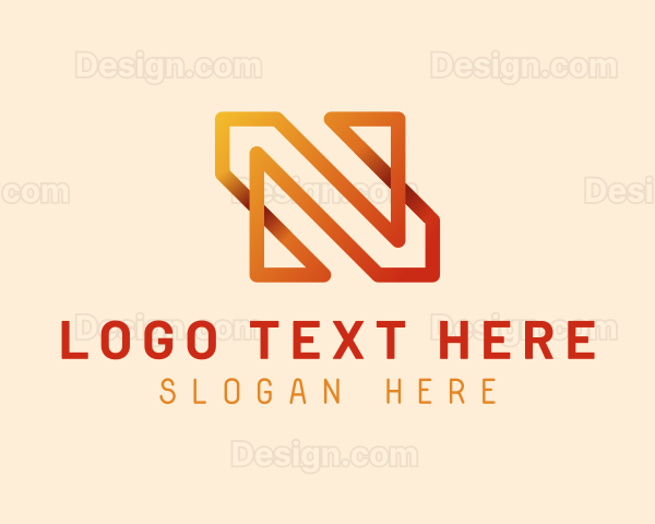 Generic Gradient Letter N Logo