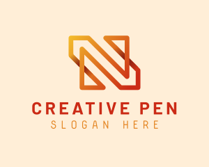 Generic Gradient Letter N logo design