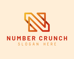 Generic Gradient Letter N logo design