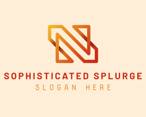 Generic Gradient Letter N logo design