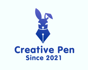 Hare Pen Nib logo design