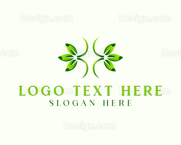 Natural Organic Herb Leaf Logo