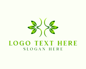 Natural Organic Herb Leaf logo