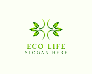 Natural Organic Herb Leaf logo design