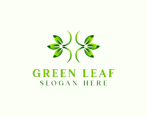 Natural Organic Herb Leaf logo design