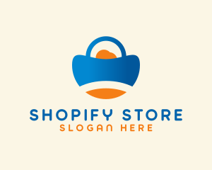 Application Shopping Bag logo design