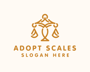 Judicial Scale Court logo design