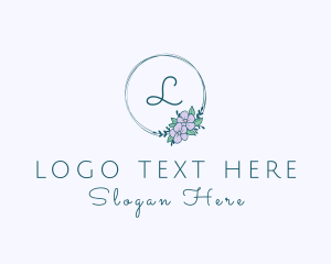 Floral Ornament Wreath logo