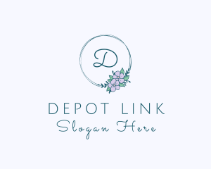 Floral Ornament Wreath Logo