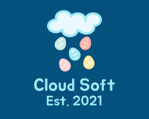 Easter Egg Cloud  logo design