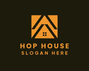 Orange House Roof logo design