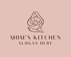 Breastfeeding Mother Infant logo design