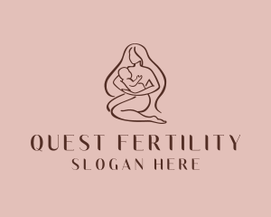 Breastfeeding Mother Infant logo design