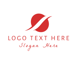 Simple - Simple Swoosh Oblong logo design