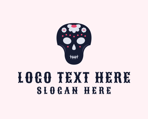 Dia De Los Muertos logo example 2