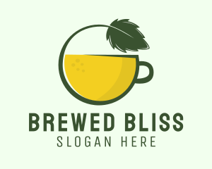 Herbal Citrus Tea Cup logo design