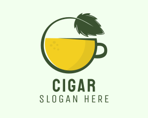 Herbal Citrus Tea Cup logo design