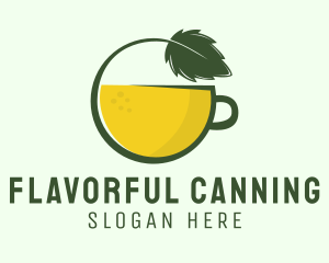 Herbal Citrus Tea Cup logo design