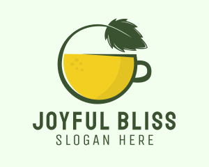 Herbal Citrus Tea Cup logo design