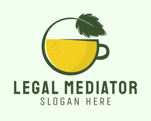 Herbal Citrus Tea Cup logo design