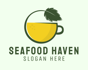 Herbal Citrus Tea Cup logo design