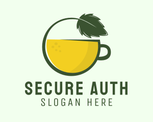 Herbal Citrus Tea Cup logo design