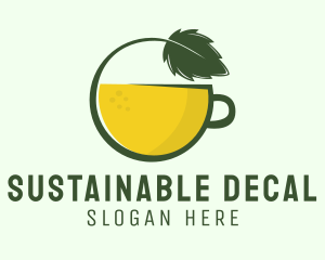 Herbal Citrus Tea Cup logo design