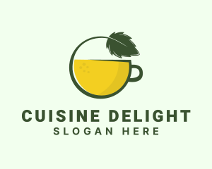 Herbal Citrus Tea Cup logo design