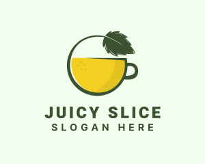 Herbal Citrus Tea Cup logo design