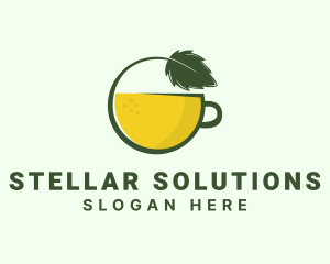 Herbal Citrus Tea Cup logo design