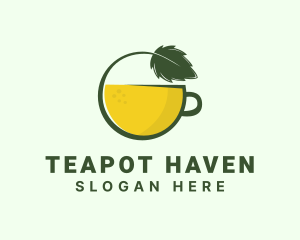 Herbal Citrus Tea Cup logo design