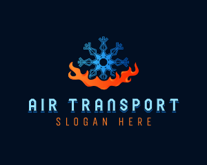 HVAC Air Conditioning Thermal logo design