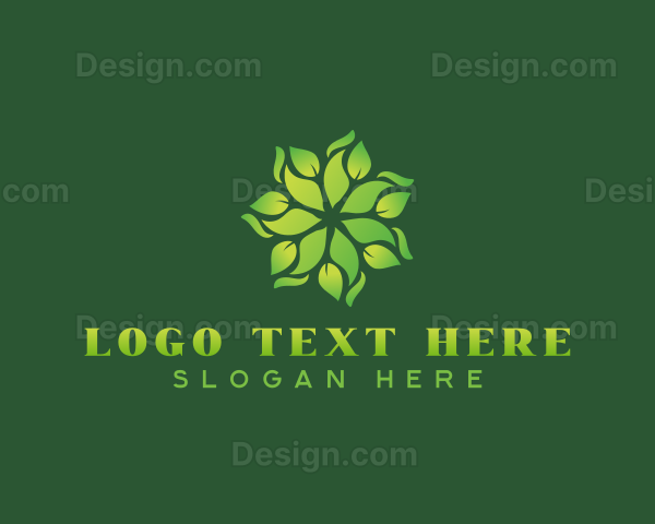 Organic Floral Leaf Logo