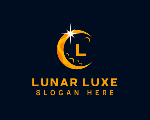 Lunar Eclipse Moon logo design