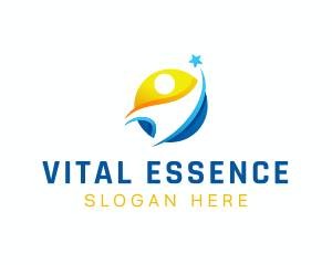 Human Star Success logo design