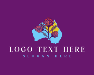 Australia Botanical Flower logo