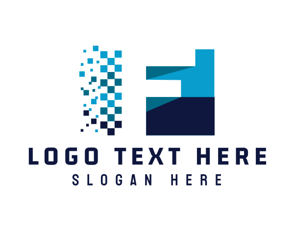 Pixels logo example 1