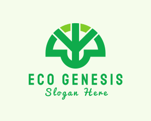 Peace Eco Park Tree logo design