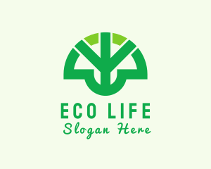 Peace Eco Park Tree logo design