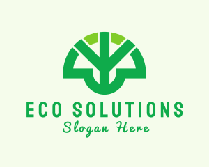 Peace Eco Park Tree logo design