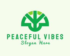 Peace Eco Park Tree logo design