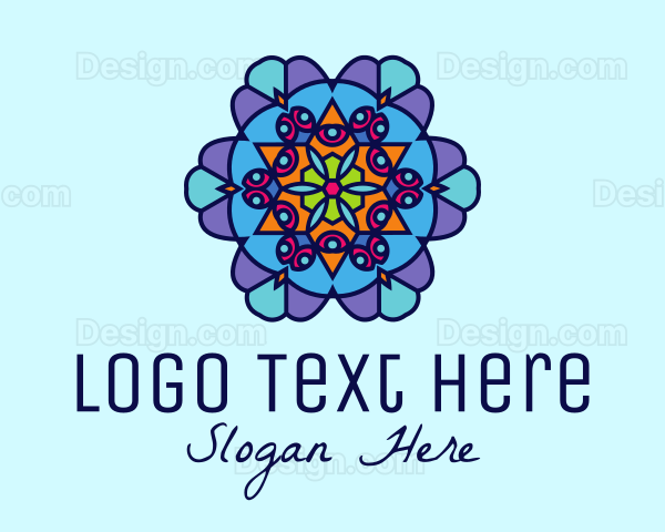 Floral Decoration Tile Logo